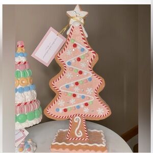 NWT Cupcakes and Cashmere Gingerbread Christmas Tree 17”